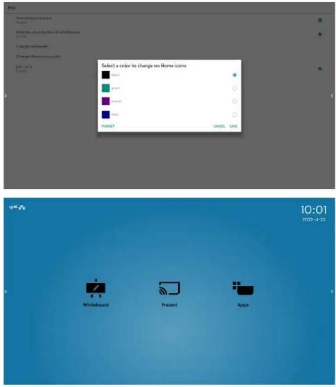 PHILIPS 65BDL3652T - 更改首页图标颜色 - 1