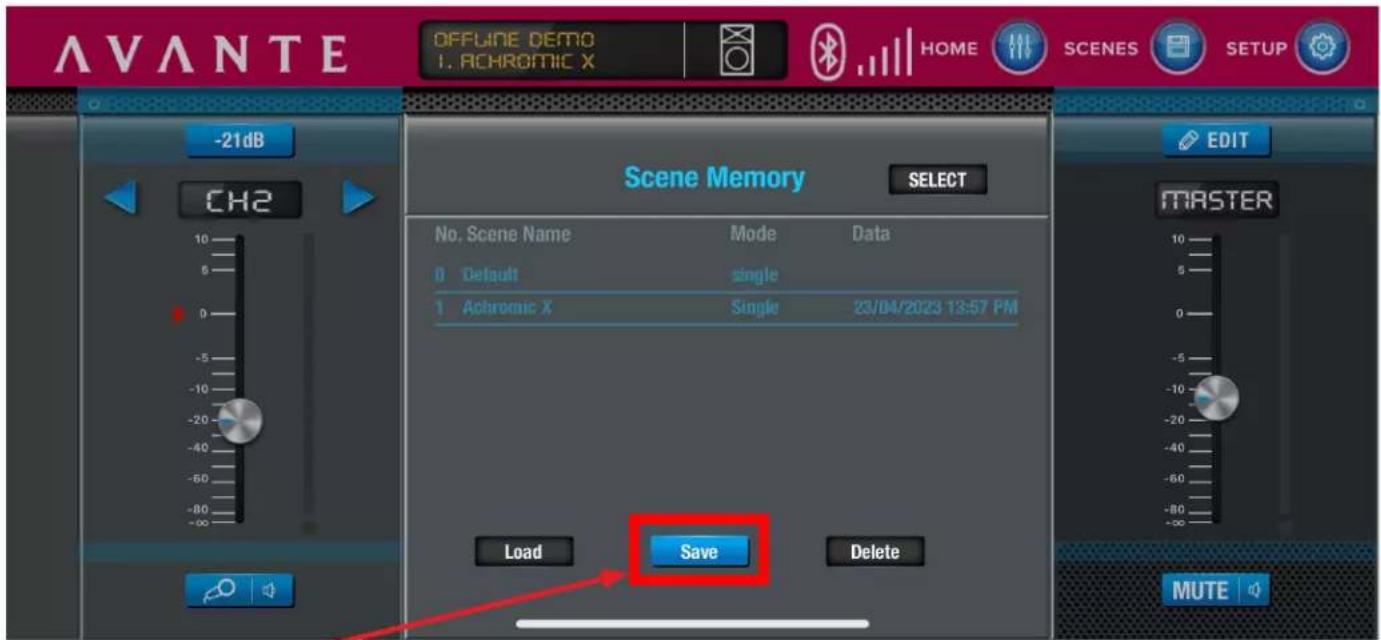 Avante Achromic A10X - CONTRÔLE DE L'APPLICATION - 2