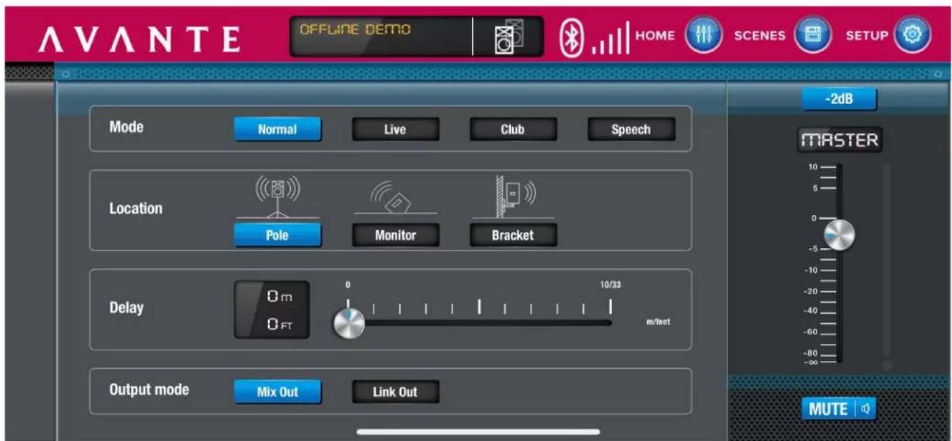Avante Achromic A10X - CONTRÔLE DE L'APPLICATION - 2