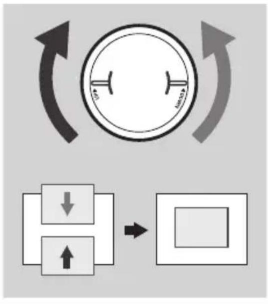 LG BU53RG - Utilisation du bouton de réglage de position de l'écran de projection (lentille) - 1