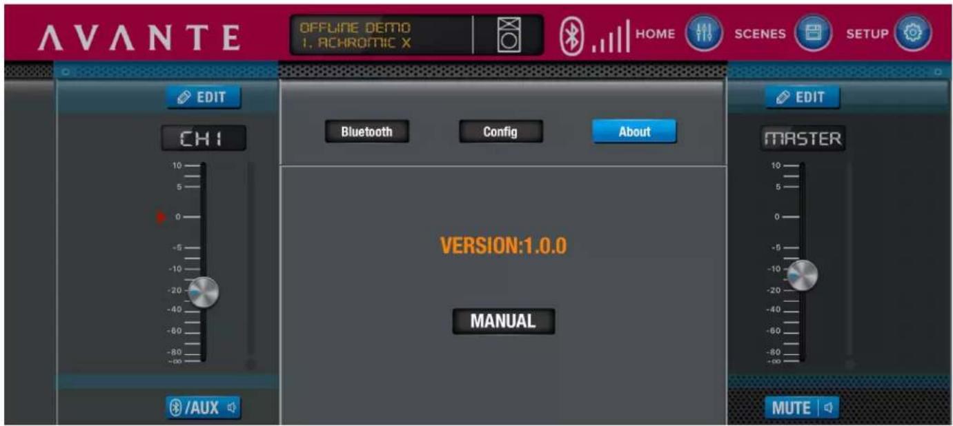 Avante Achromic A15X - CONTRÔLE DE L'APPLICATION - 1