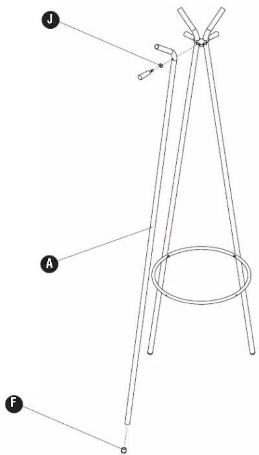 Safco 4256 - Family Coat Rack - 12