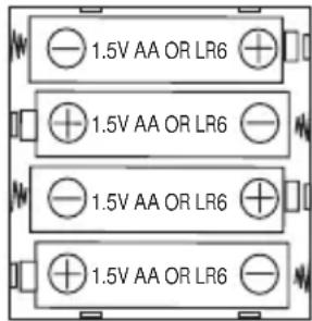 LEXIBOOK RP510AV - Informação acerca das pilhas - 1