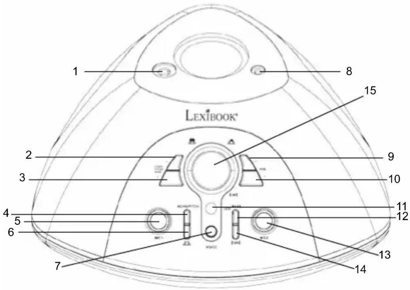 LEXIBOOK K8010 - VISTA LATERAL DEL AMPLIFICADOR - 1