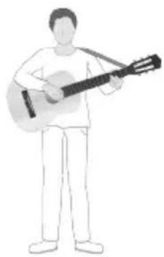 LEXIBOOK K2000SW - Cómo sujetar la guitarra - 2