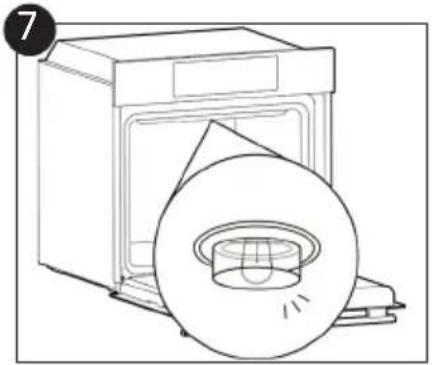 CANDY FIDC B265 - Changing the Bulb (depends on model) - 7