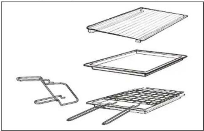 CANDY FIDC B265 - Set tavă pentru grill (doar dacă sunt prezente) - 1