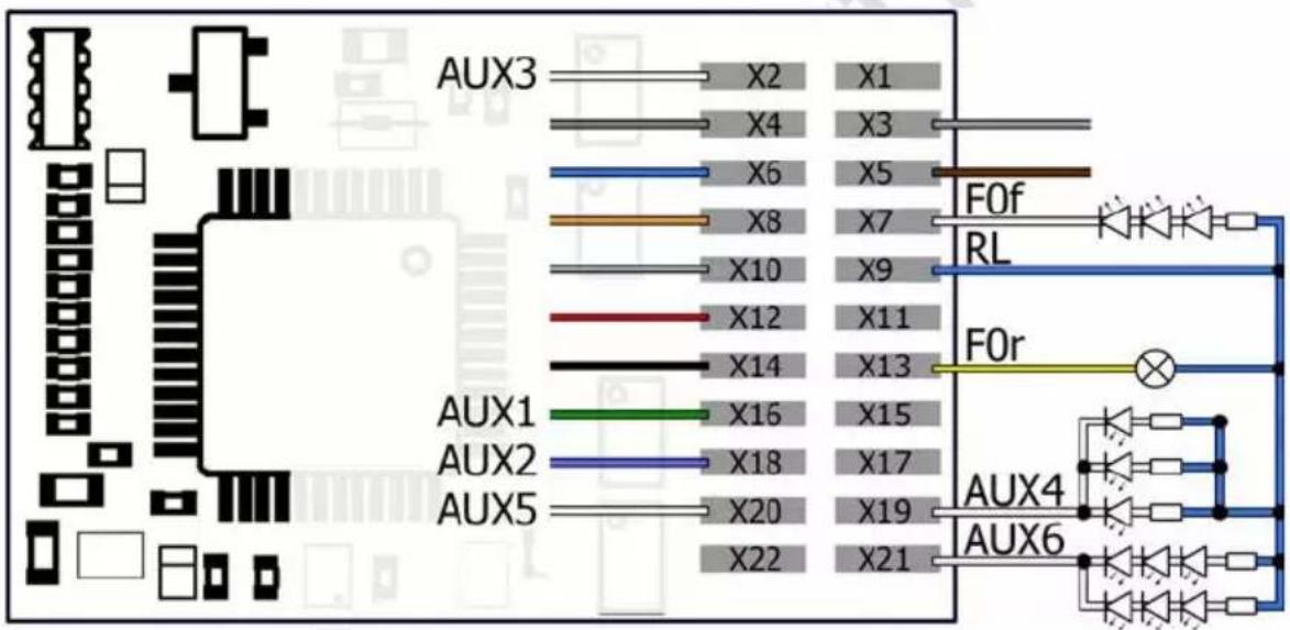 Tams Elektronik LD-G-43 - Connexion en parallèle des DEL - 1