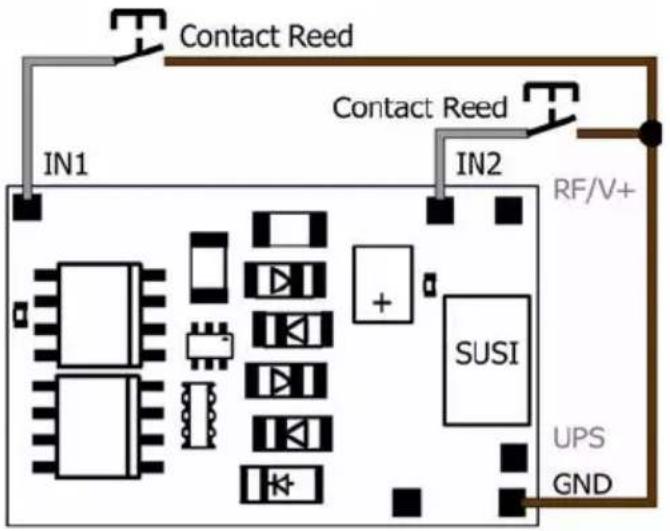 Tams Elektronik LD-G-43 - Connexion de contacts Reed - 1