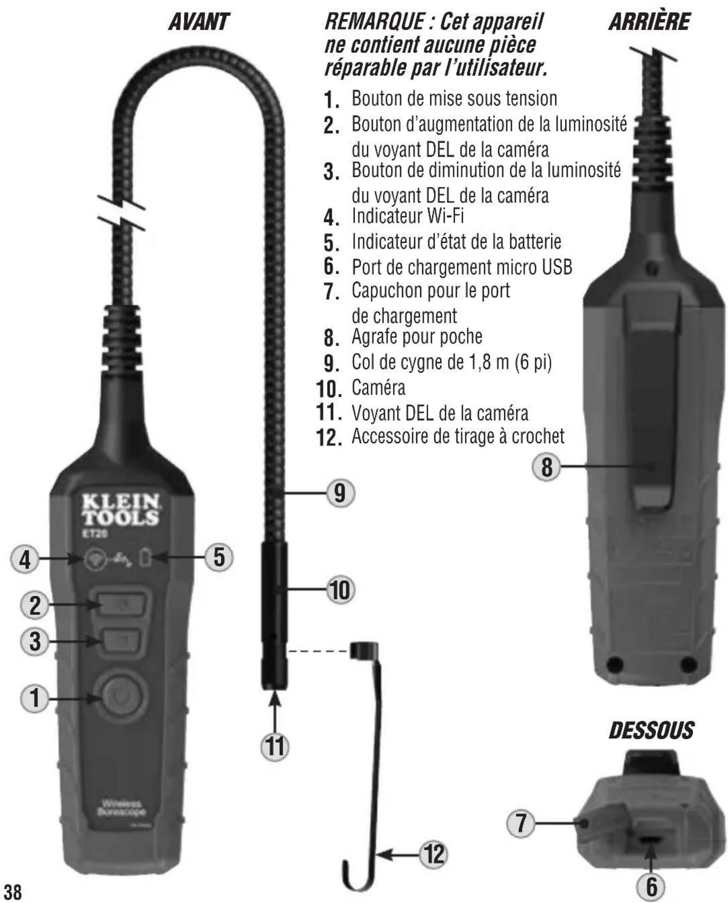 Klein Tools ET20 - CARACTÉRISTIQUES DÉTAILLÉES - 1