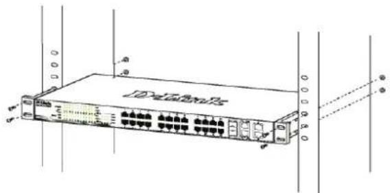 D-LINK DGS-1210-10P - Установка в стойку - 2
