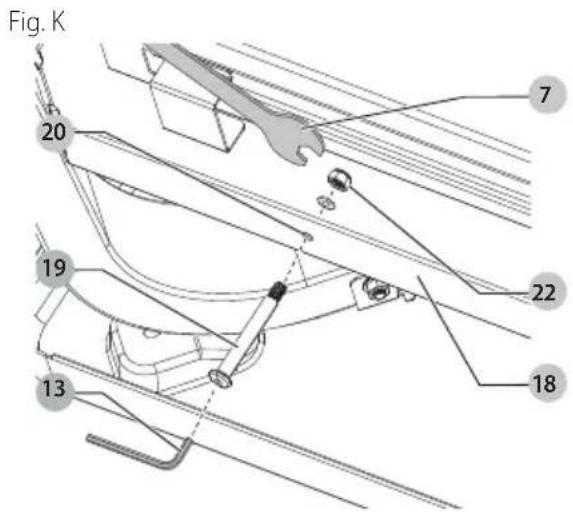 BLACK & DECKER BPZ12SS - Colocación de ganchos para pala (Fig. K) - 1