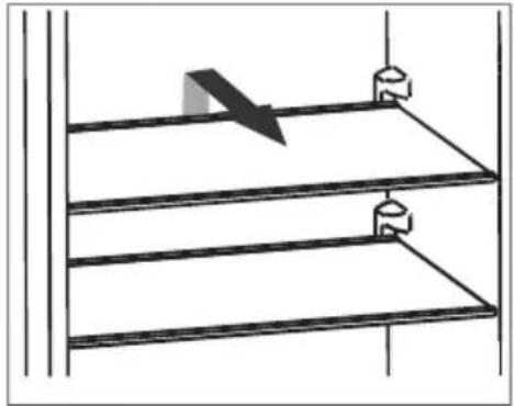 Frilec BREMEN295-NF-H-040DDI - Comment remettre la clayette à sa place - 1