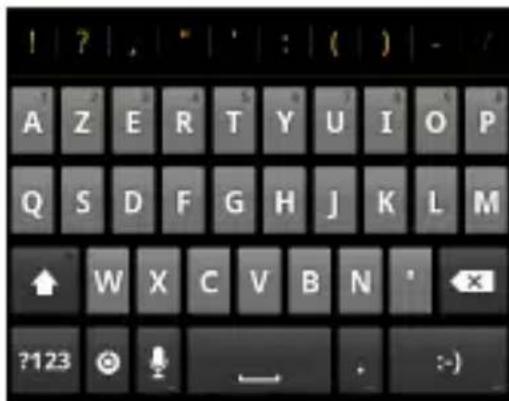 ZTE StarAddict - Clavier Android - 1