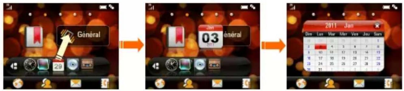 ZTE Tactile messaging - Utilisation des widgets - 3