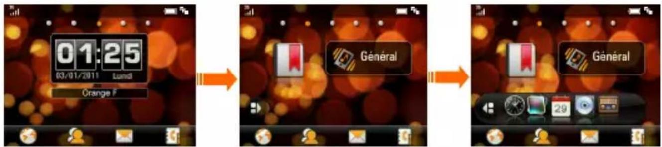 ZTE Tactile messaging - Utilisation des widgets - 2