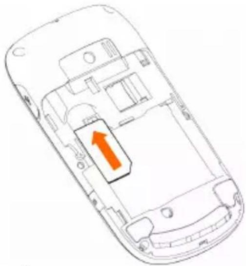ZTE Tactile messaging - Insertion de la carte SIM - 1