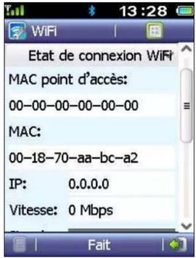 ZTE TWIN Tact - Statut de connexion WiFi - 1