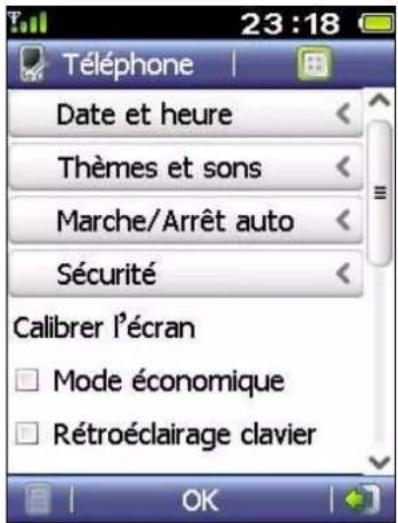ZTE TWIN Tact - 【Menu】->【Outils & Réglages】->【Périphérique】 - 1