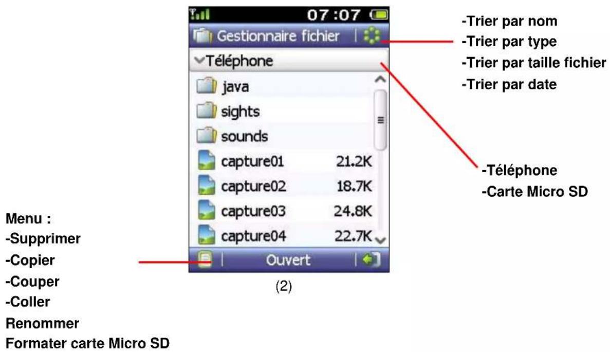 ZTE TWIN Tact - Gestionnaire de fichiers - 1