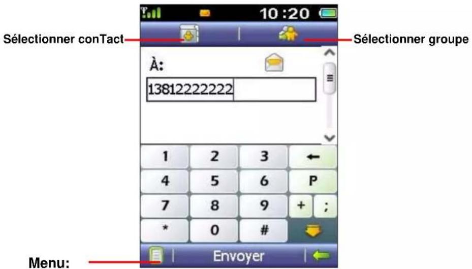 ZTE TWIN Tact - Envoyer un message - 2