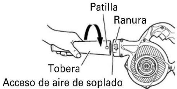 Patilla Ranura Tobera Acceso de aire de soplado