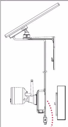 Lorex ACSOL1B - Pour installer le panneau à un emplacement différent de celui de la caméra : - 5