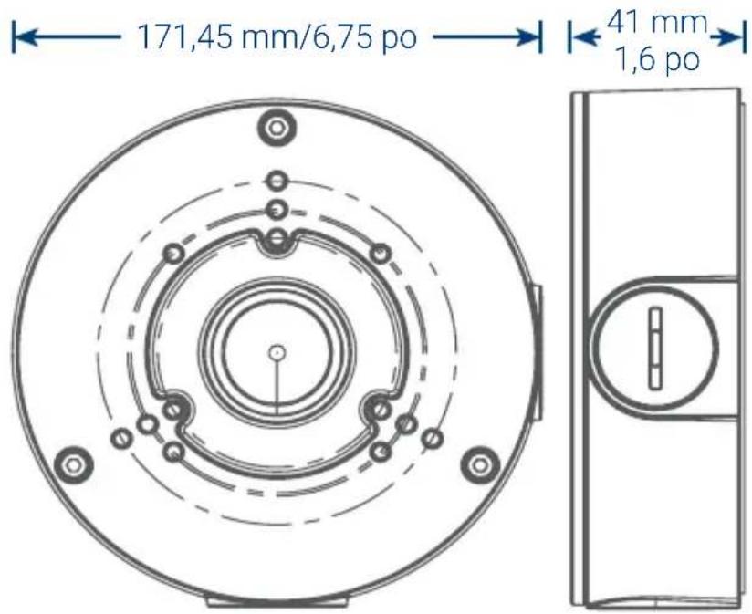 Lorex ACCJ7R3B - Dimensions de la boîte de jonction - 1