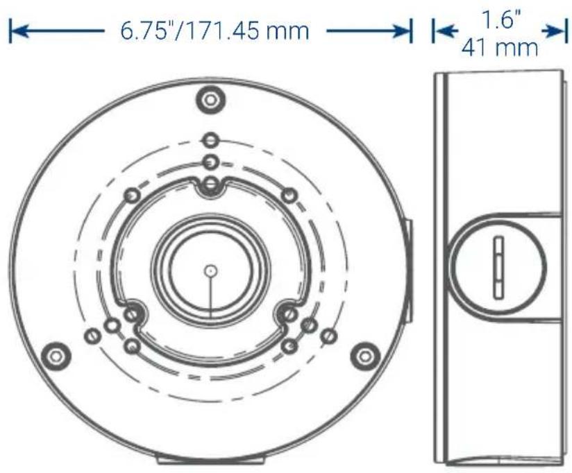 Lorex ACCJ7R3B - Dimensiones de la caja de conexión - 1