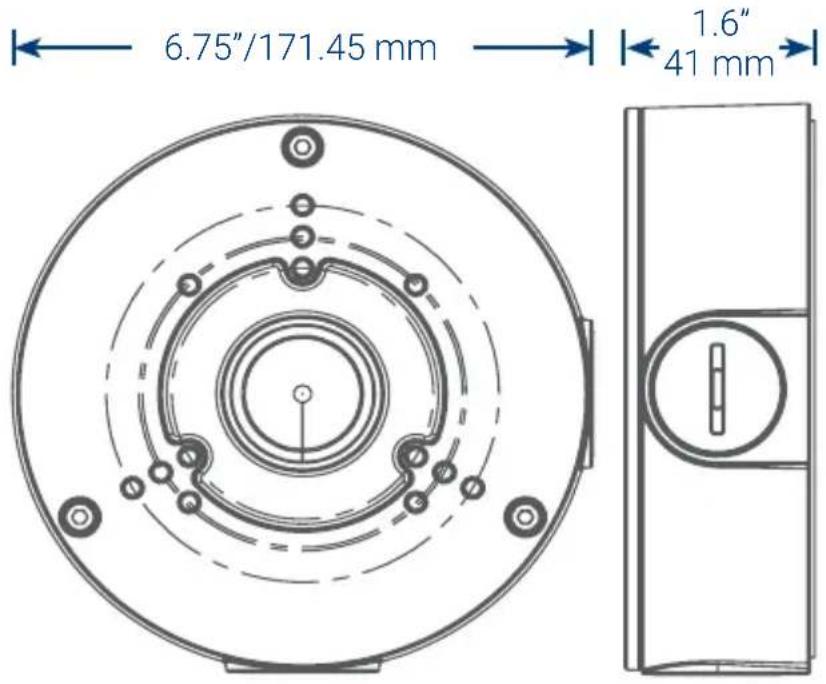Lorex ACCJ7R3B - Junction box dimensions - 1
