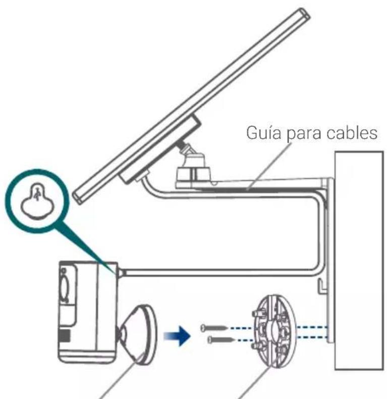 Lorex ACSOL2B - Opción B: instalar el panel solar y la cámara juntos - 1