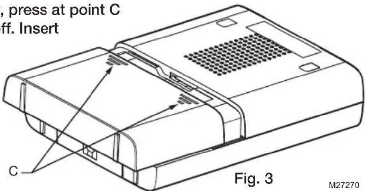 HONEYWELL RCWL330A - Install the Chime Batteries - 1