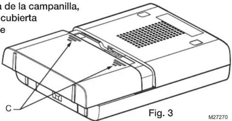 a de la campanilla, cubierta e C Fig. 3 M27270