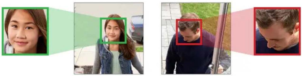 Lorex E893DD-EP - High accuracy Vs. low accuracy face detection - 1