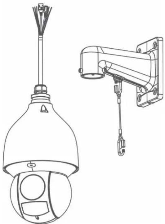 Lorex LNZ81P25 - Para instalar la cámara en una pared: - 3