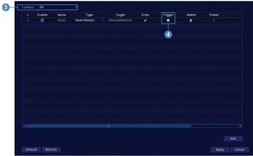 Lorex LNZ81P25 - To disable auto tracking: - 1