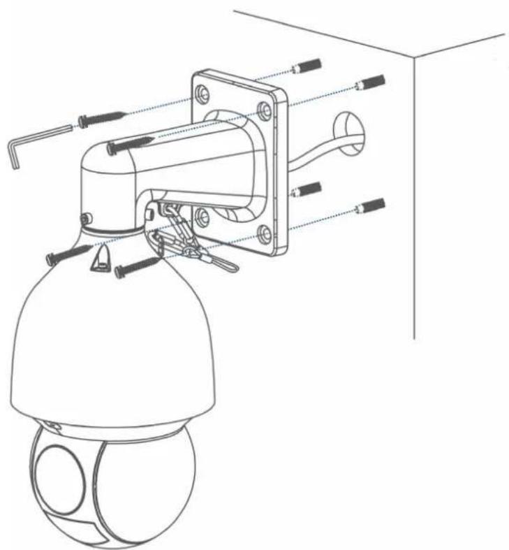 Lorex LNZ81P25 - Para instalar la cámara en una pared: - 8