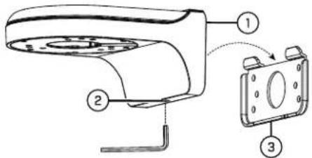 Lorex LNZ44P4B - To wall mount the camera: - 1