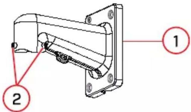 Lorex LNZ44P12B - Para instalar la cámara en una pared: - 1