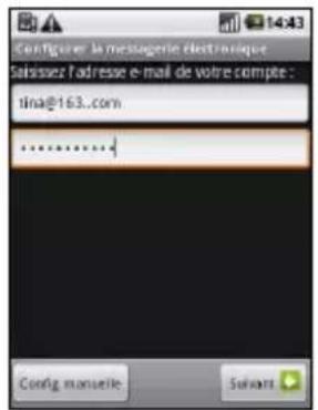 ZTE Link - Création d'un compte de messagerie - 1