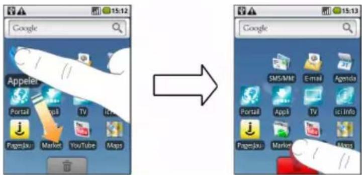 ZTE Link - Supprimer des éléments de l'écran d'accueil - 4