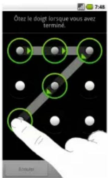 ZTE StarTrail - Protection de votre téléphone à l'aide d'un schéma de déverrouillage de l'écran - 1