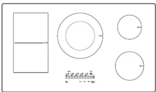 LG CBIH3613BE - Zona de cocción doble - 1