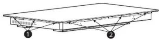 LG CBIS3618BE - Installation de la surface de cuisson - 1