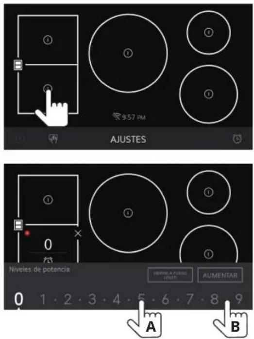 LG CBIS3618BE - Sélection du niveau de puissance - 1