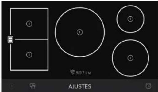 LG CBIS3618BE - Utilisation de la zone de cuisson double - 1