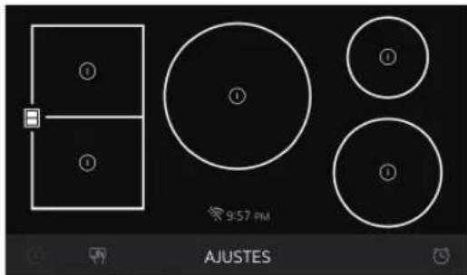LG CBIS3618BE - Activation de la zone de cuisson flexible - 1