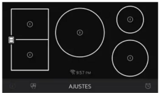 LG CBIS3618BE - Sélection de la zone de cuisson - 1