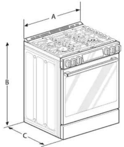 LG STUDIO LSGS6338N - Dimensions - 1