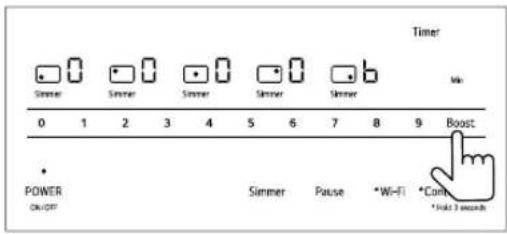 LG CBIH3013BE - Activation du mode Boost - 1
